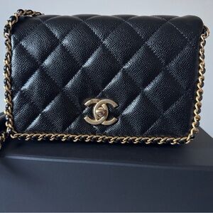 Chanel Black Quilted Leather Bag